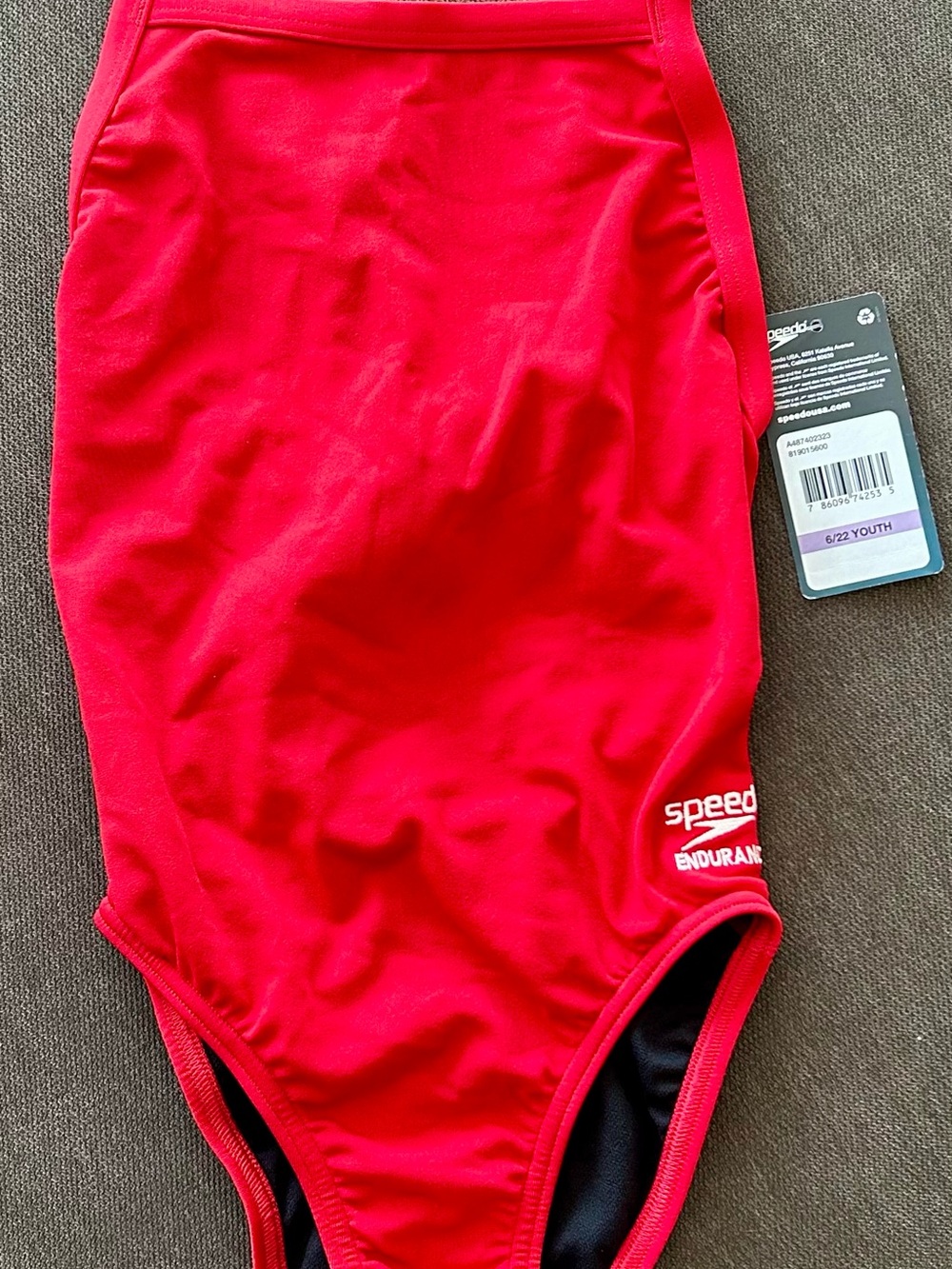 Speedo | Red Youth Endurance+ One-Piece Swimsuit